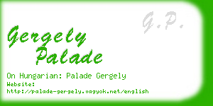 gergely palade business card